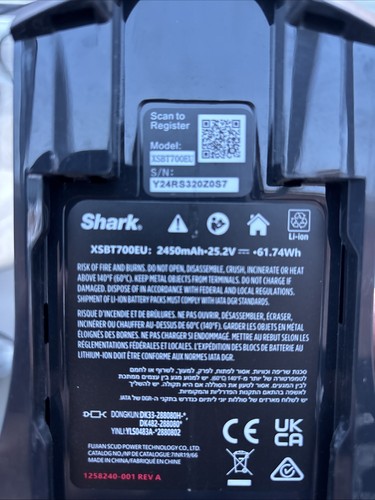 Shark duo iz251uk battery and - shark,